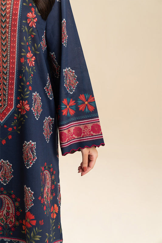 3 PICE PRINTED LAWN SUIT-SAPPHIRE BLOOM (UNSTITCHED)