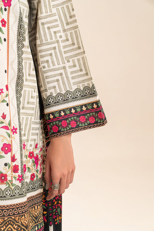 3 PIECE PRINT LAWN SUIT-ROYAL GARDEN (UNSTITCHED)