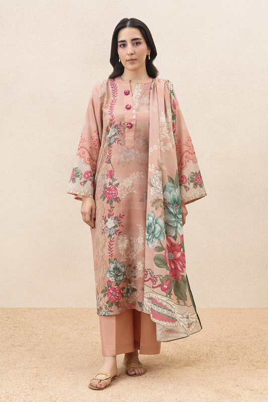 3 PIECE PRINTED LAWN SUIT (PRET)