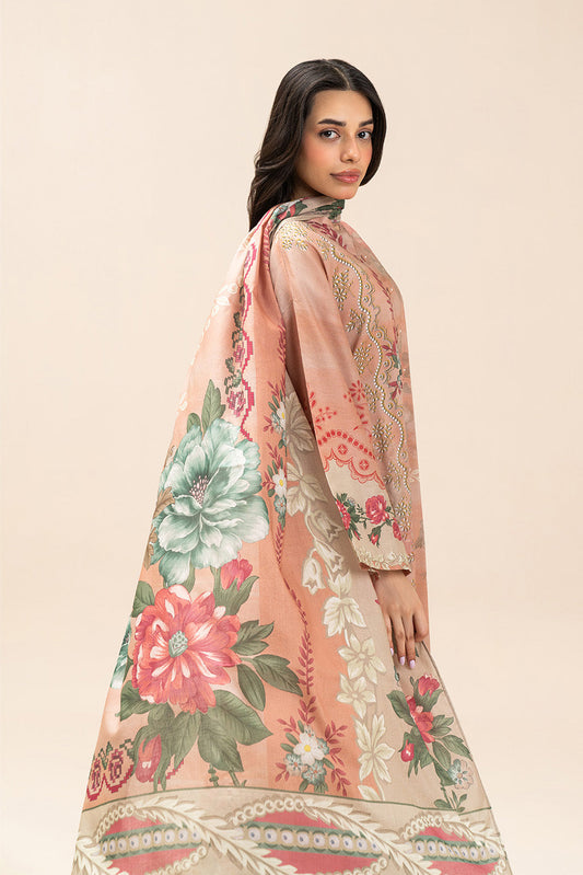 3 PIECE PRINTED LAWN SUIT-CANDY BLOSSOM (UNSTITCHED)