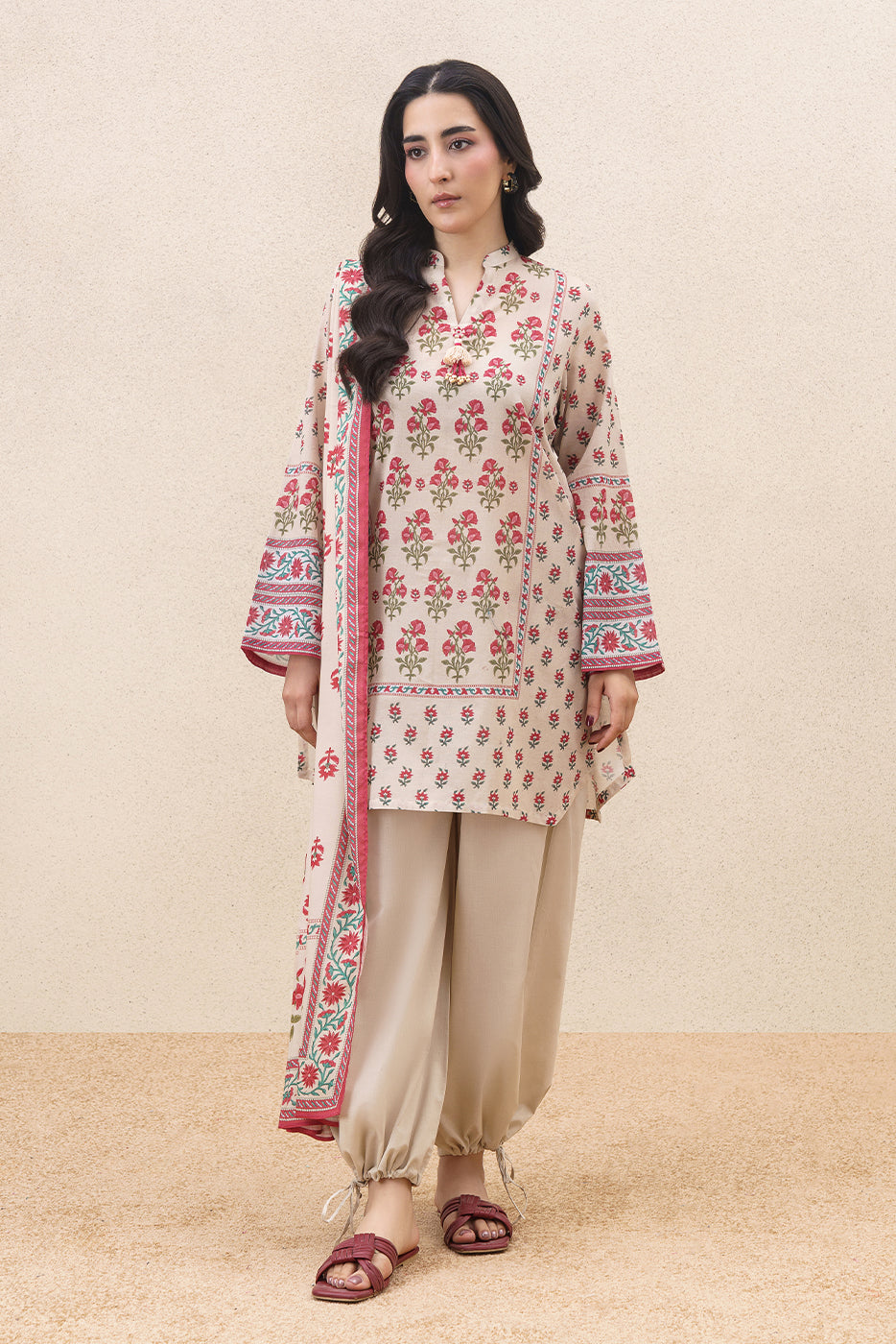 3 PIECE PRINTED LAWN SUIT-MAJESTIC REALM (UNSTITCHED)