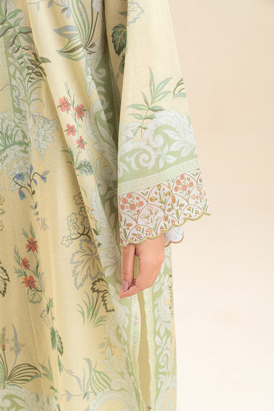 3 PIECE PRINTED LAWN SUIT-LIMEADE SUMMER (UNSTITCHED)