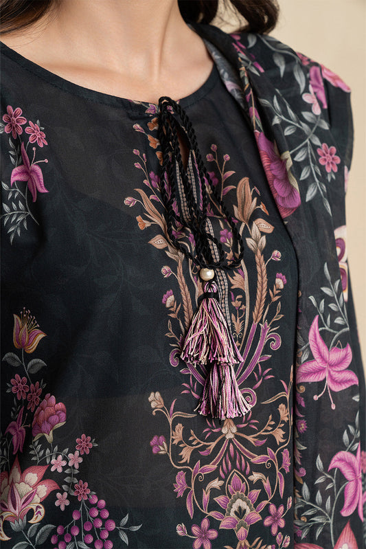 3 PICE PRINTED LAWN SUIT-EBONY FLORENCE (UNSTITCHED)