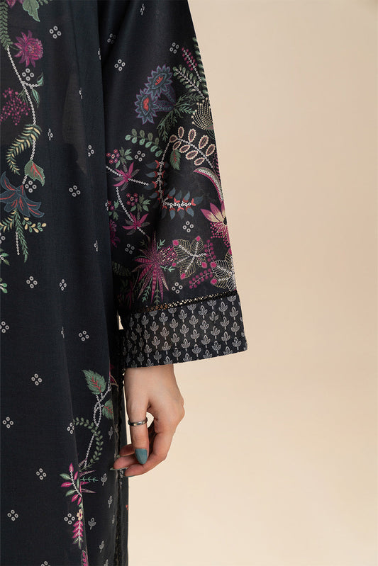 3 PIECE PRINTED LAWN SUIT-EBONY PRISTINE (UNSTITCHED)