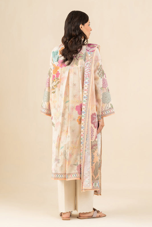 3 PIECE PRINTED LAWN SUIT-BLOOM THEORY (UNSTITCHED)