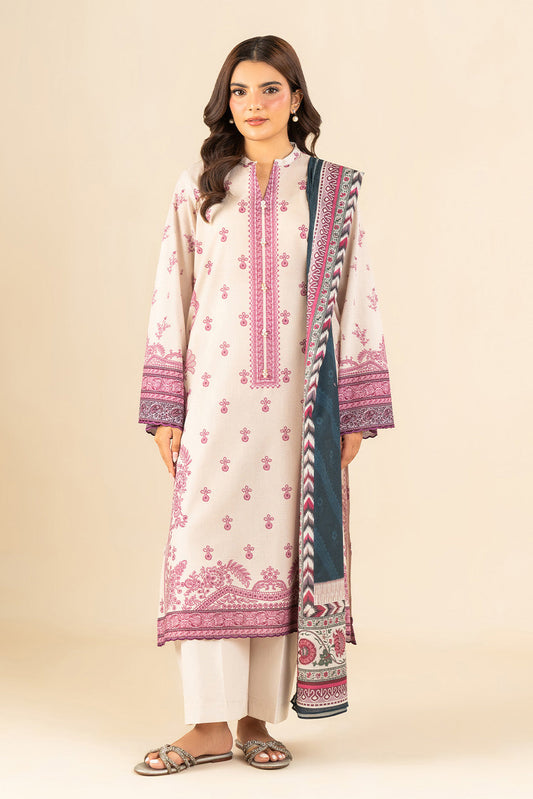 3 PIECE PRINTED LAWN SUIT-ORNATE MEADOW (UNSTITCHED)