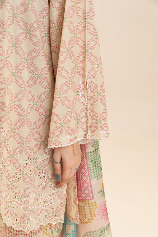 3 PIECE EMBROIDERED LAWN SUIT-ROSE ALLURE (UNSTITCHED)