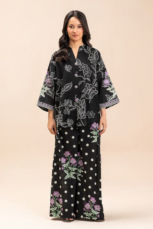 2 PIECE EMBROIDERED LAWN SUIT-NOIR BLOOM (UNSTITCHED)