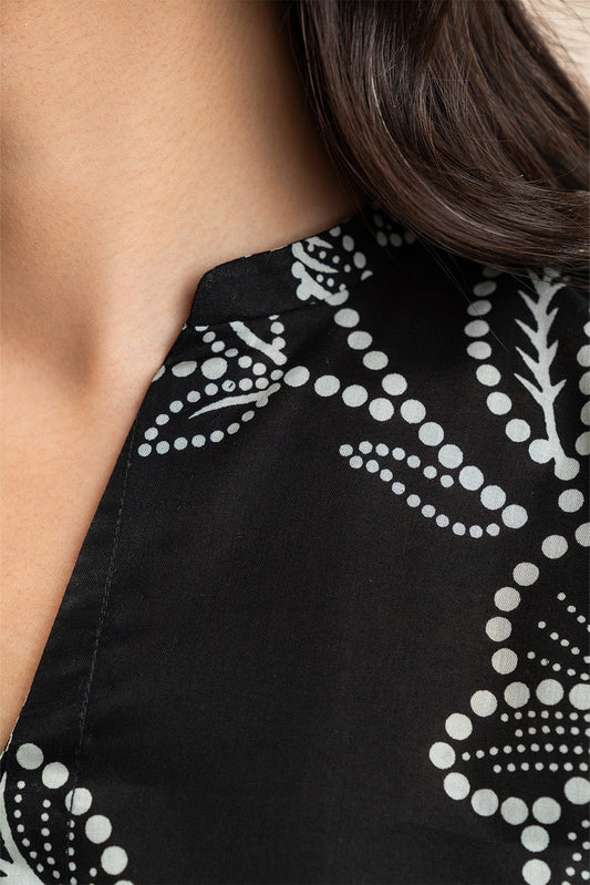 2 PIECE EMBROIDERED LAWN SUIT-NOIR BLOOM (UNSTITCHED)