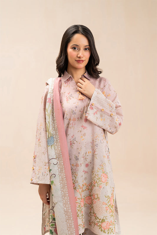 3 PIECE EMBROIDERED LAWN SUIT-VICTORIAN CHARM (UNSTITCHED)