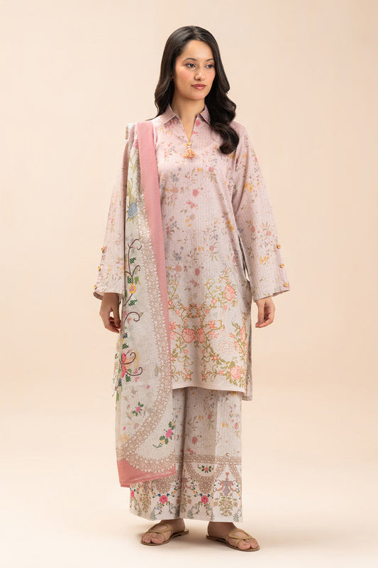 3 PIECE EMBROIDERED LAWN SUIT-VICTORIAN CHARM (UNSTITCHED)