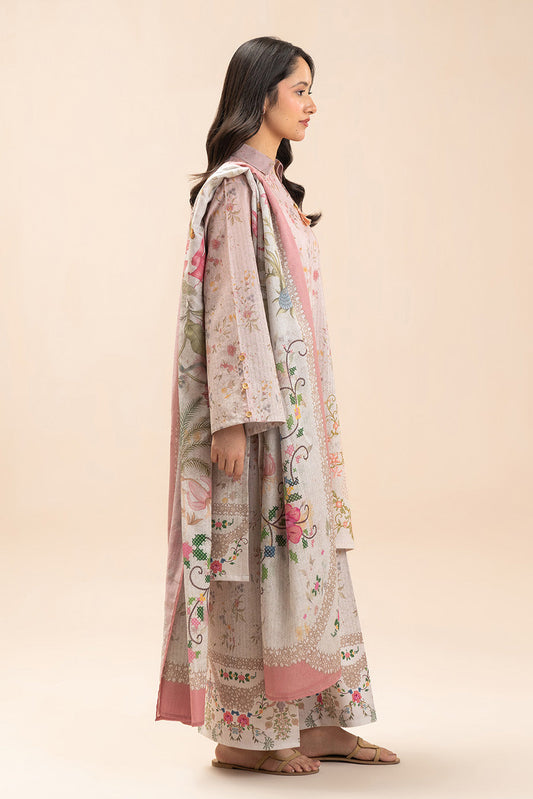 3 PIECE EMBROIDERED LAWN SUIT-VICTORIAN CHARM (UNSTITCHED)