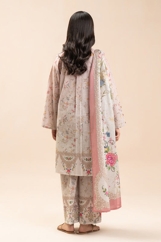3 PIECE EMBROIDERED LAWN SUIT-VICTORIAN CHARM (UNSTITCHED)