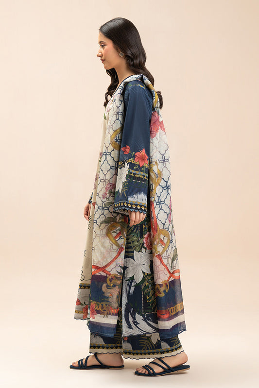 3 PIECE PRINTED LAWN SUIT-ORNATE BOTANICA (UNSTITCHED)