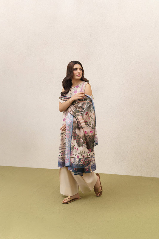 3 PIECE EMBROIDERED LAWN SUIT-ETHEREAL BLOOM (UNSTITCHED)