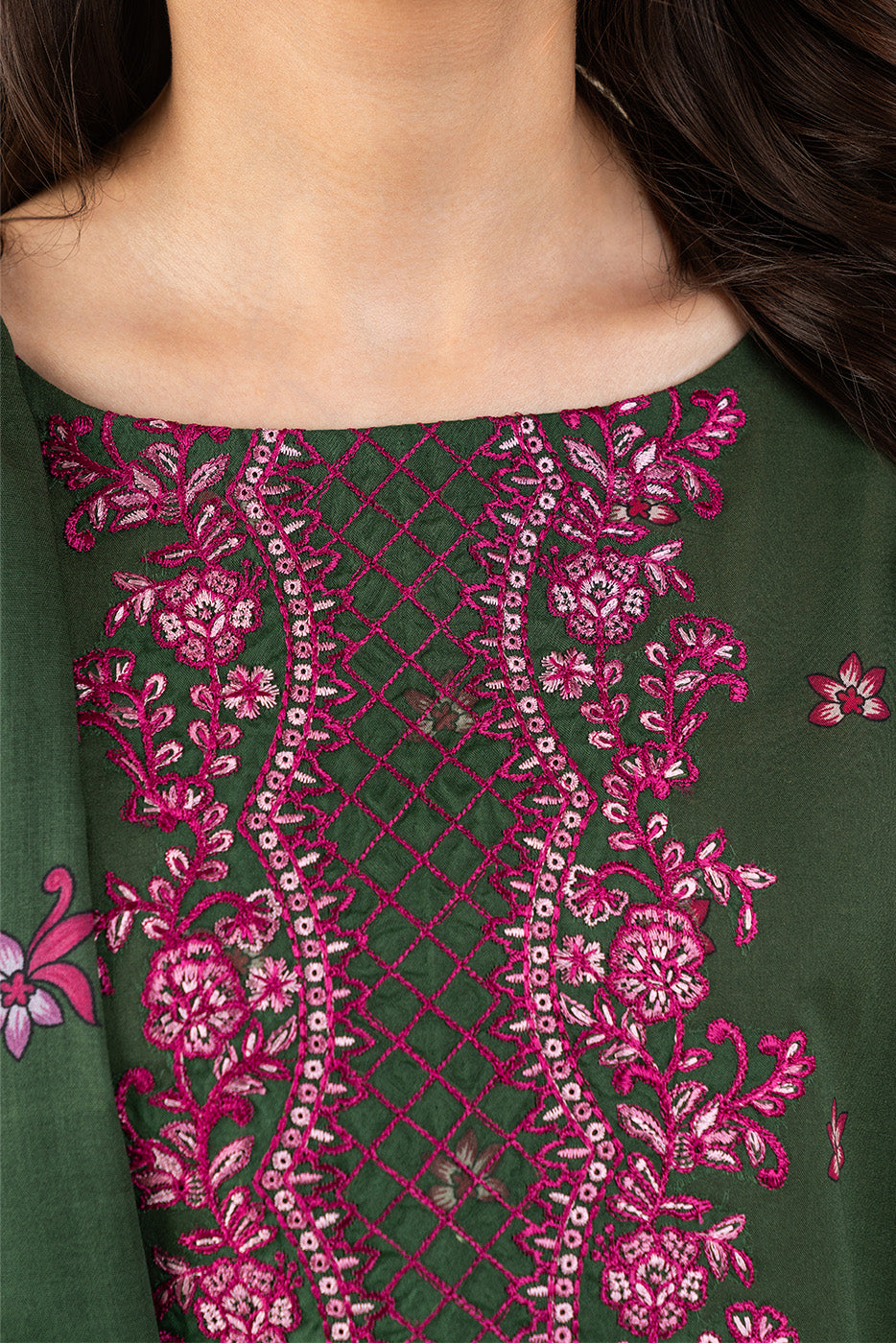 3 PIECE EMBROIDERED LAWN SUIT-MYSTIC GARDEN (UNSTITCHED)