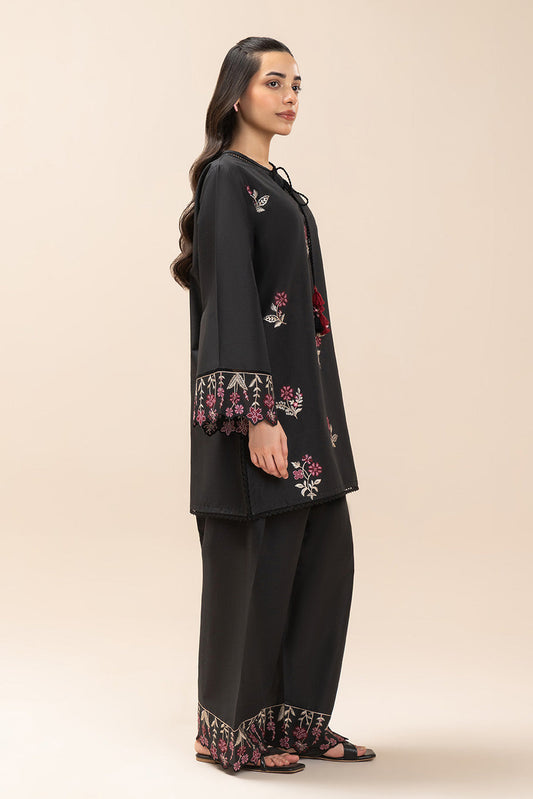 2 PIECE EMBROIDERED LAWN SUIT-INDIGO VERDENT (UNSTITCHED)