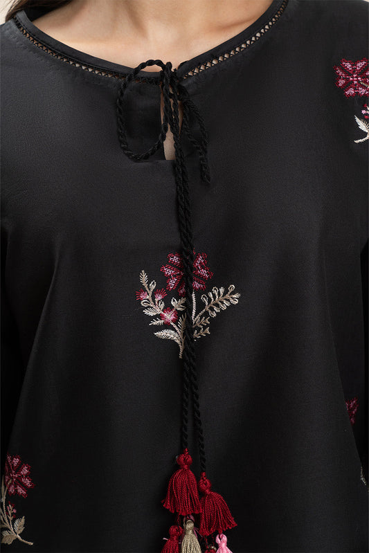 2 PIECE EMBROIDERED LAWN SUIT-INDIGO VERDENT (UNSTITCHED)