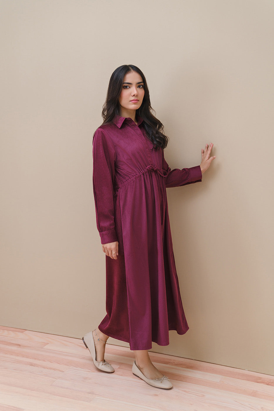 BASIC CORDUROY DRESS (WESTERN)