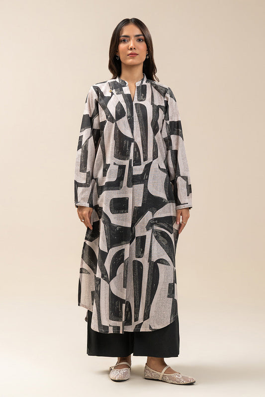 PRINTED KHADDAR SHIRT (PRET)