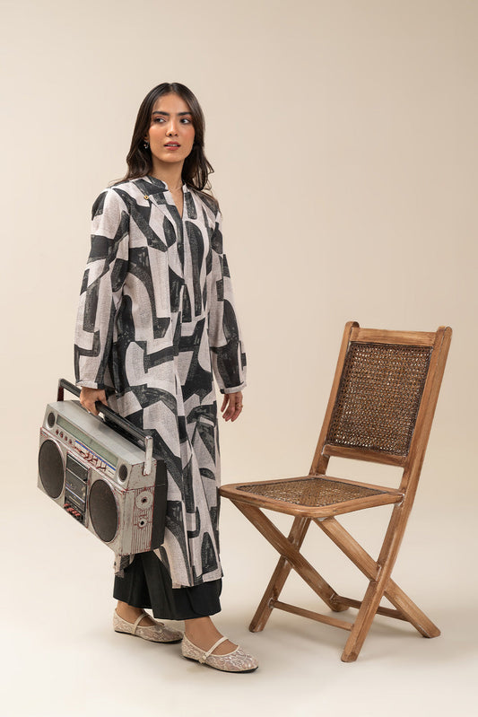 PRINTED KHADDAR SHIRT (PRET)