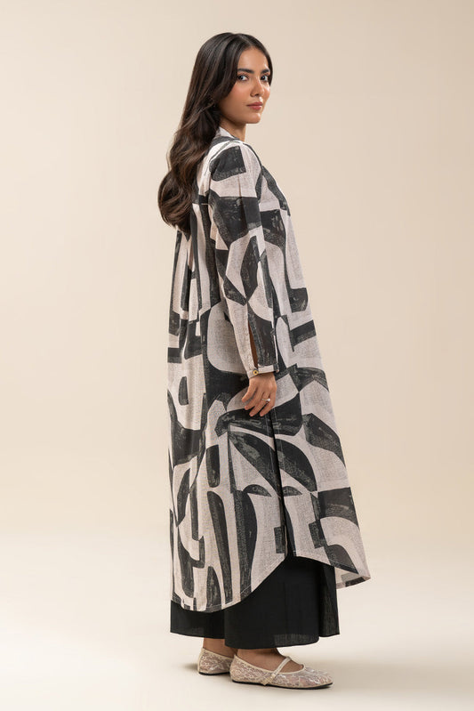 PRINTED KHADDAR SHIRT (PRET)