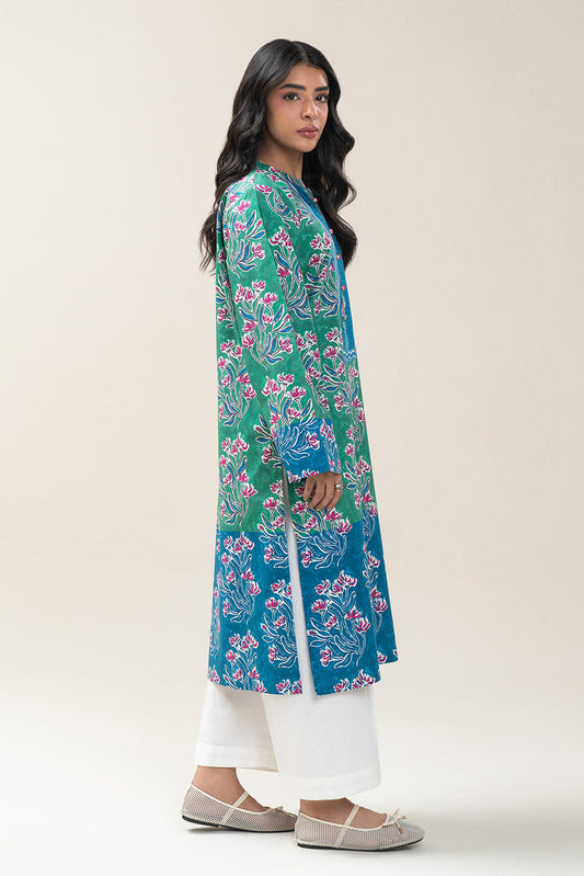 PRINTED COTTON VISCOSE SHIRT (PRET)