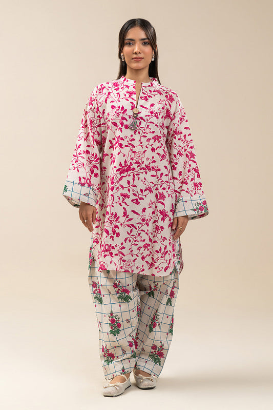 2 PIECE PRINTED KHADDAR SUIT (PRET)