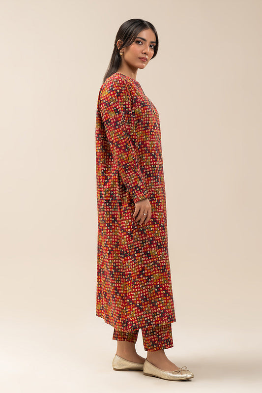 2 PIECE PRINTED KHADDAR SUIT (PRET)