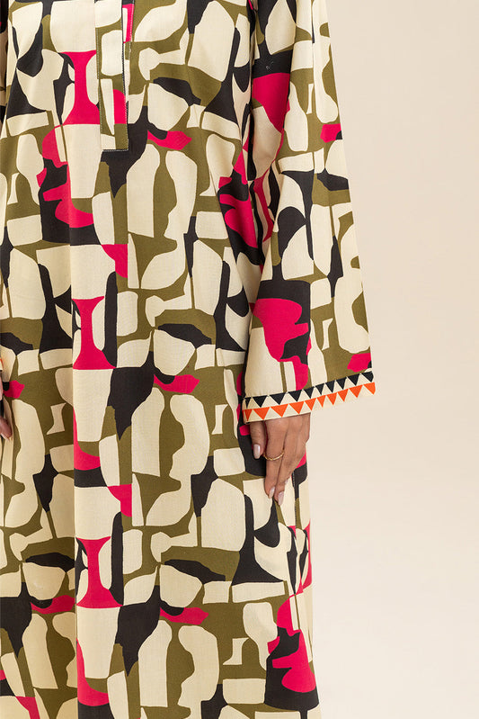 2 PIECE PRINTED CAMBRIC SUIT (PRET)