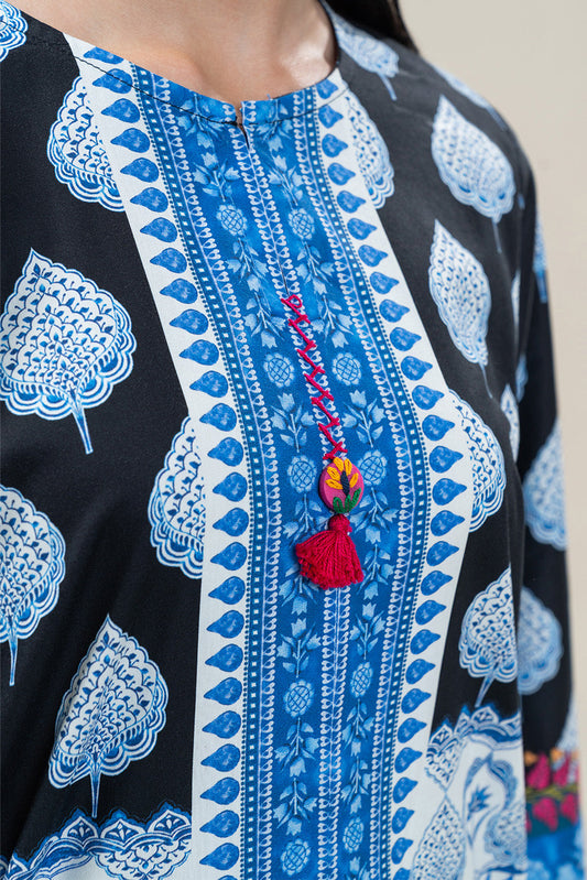 2 PIECE PRINTED COTTON VISCOSE SUIT (PRET)