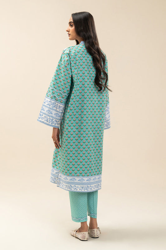2 PIECE PRINTED COTTON VISCOSE SUIT (PRET)