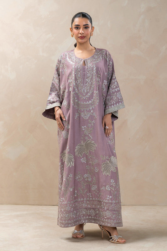 2 PIECE EMBROIDERED RAW SILK SUIT (LUXURY-PRET)
