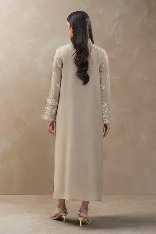 2 PIECE EMBROIDERED RAW SILK SUIT (LUXURY-PRET)