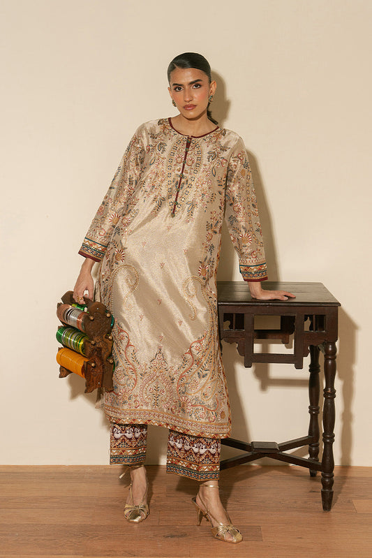 2 PIECE EMBROIDERED TISSUE SUIT (LUXURY PRET)