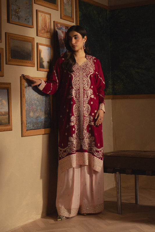2 PIECE EMBROIDERED KHADDAR SHIRT (LUXURY-PRET)
