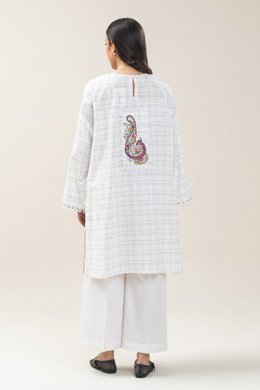 EMBROIDERED COTTON LINEN SHIRT (PRET)