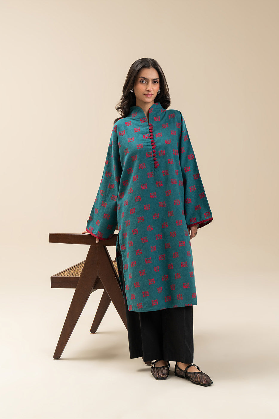 BASIC JACQUARD SHIRT (PRET)