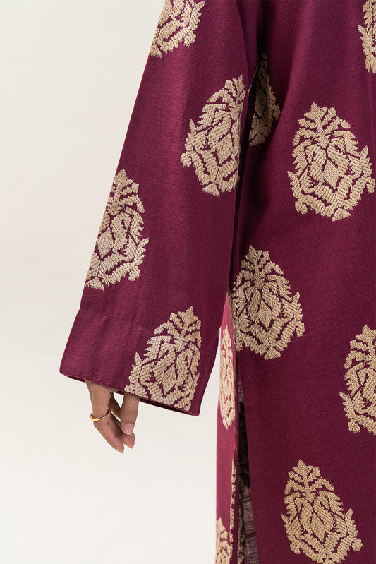 2 PIECE EMBROIDERED KHADDAR SUIT (PRET)