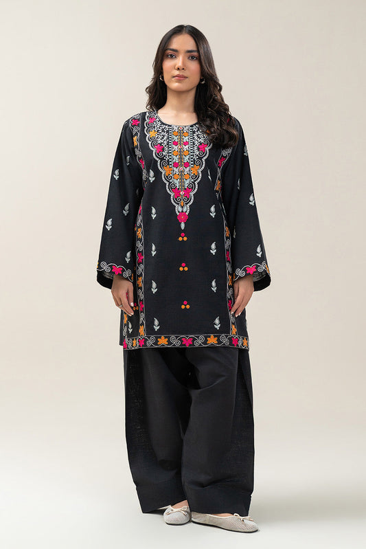 2 PIECE EMBROIDERED TWO WAY SLUB SUIT (PRET)