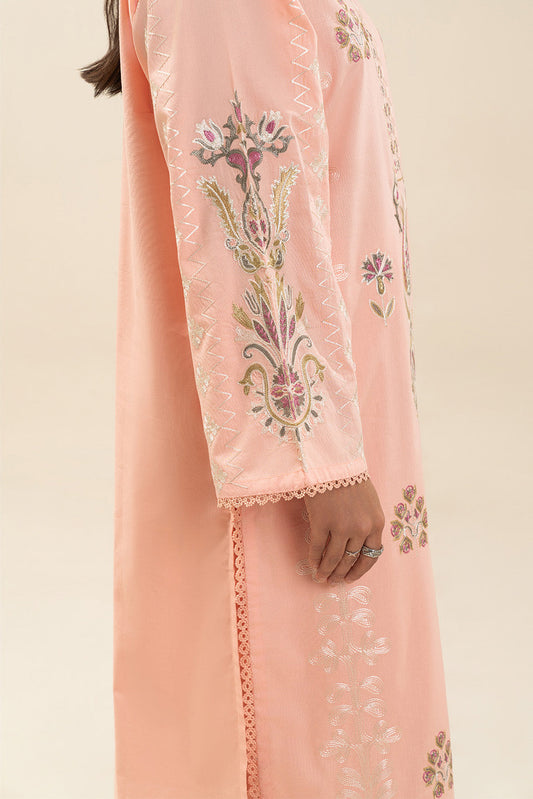 2 PIECE EMBROIDERED CAMBRIC SUIT (PRET)