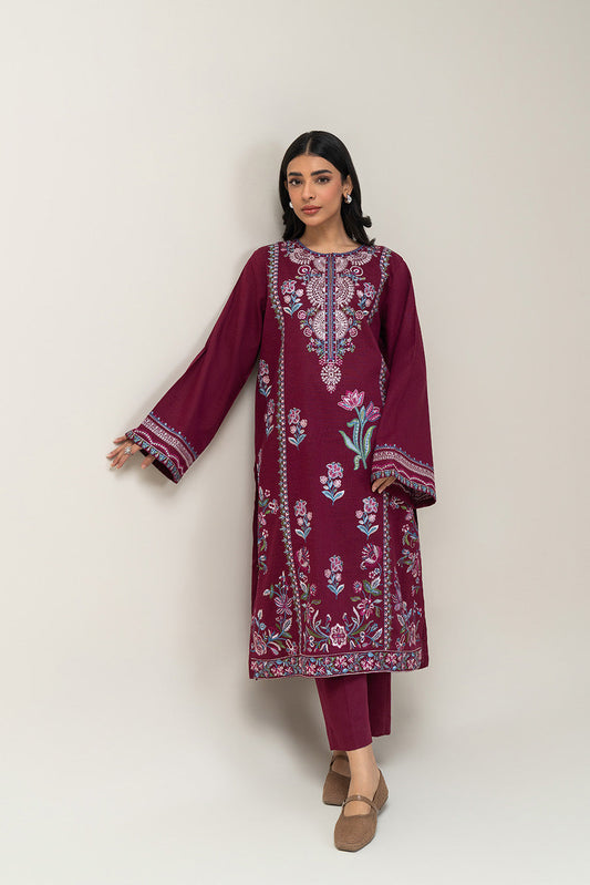 2 PIECE EMBROIDERED KHADDAR SUIT (PRET)
