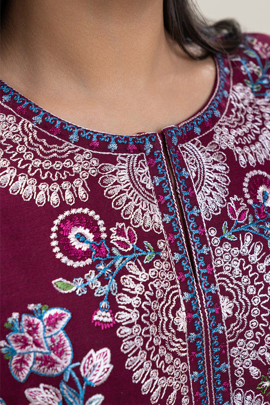 2 PIECE EMBROIDERED KHADDAR SUIT (PRET)