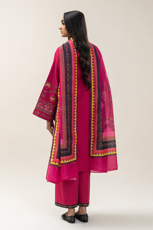 3 PIECE EMBROIDERED KARANDI SUIT (PRET)