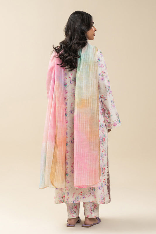 2 PIECE EMBROIDERED COTTON VISCOSE SUIT (PRET)