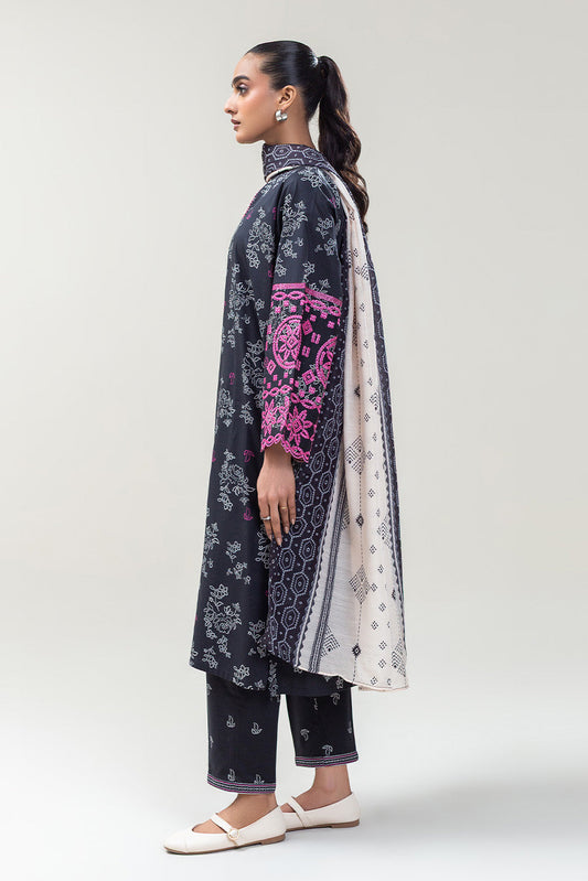 2 PIECE EMBROIDERED COTTON VISCOSE SUIT (PRET)