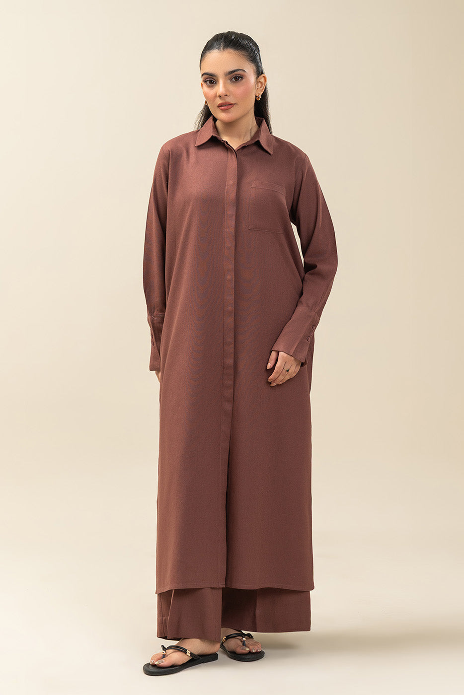 BUTTON DOWN LONG TUNIC