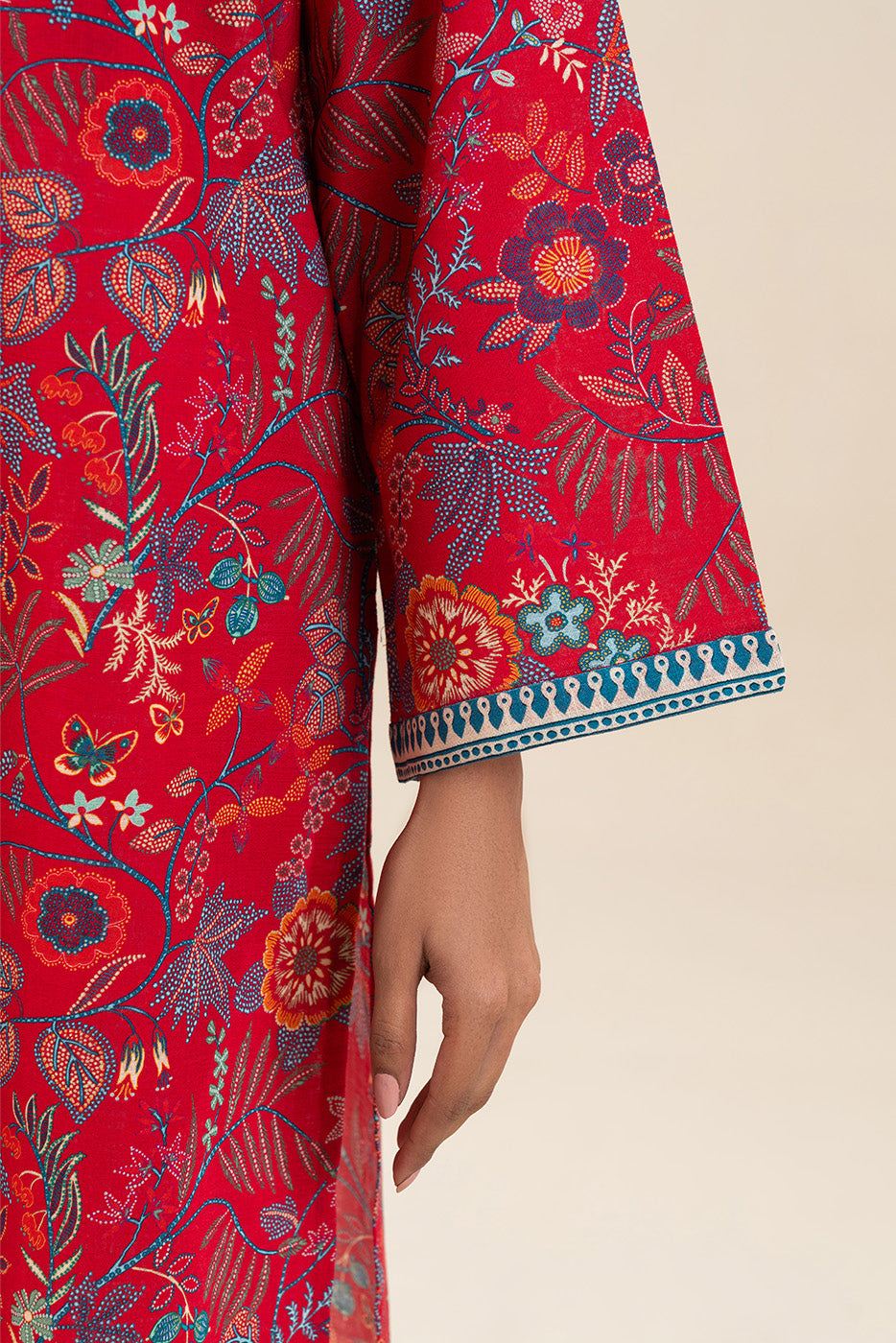 PRINTED KHADDAR SHIRT (PRET)