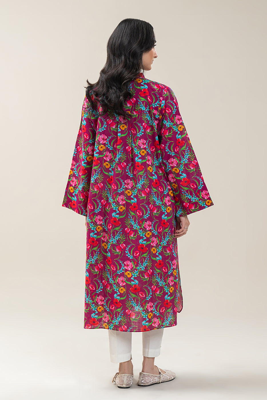 PRINTED KHADDAR SHIRT (PRET)