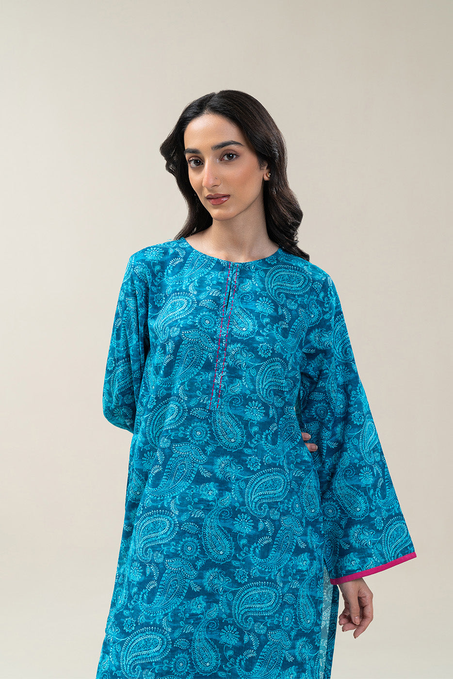 PRINTED KHADDAR SHIRT (PRET)